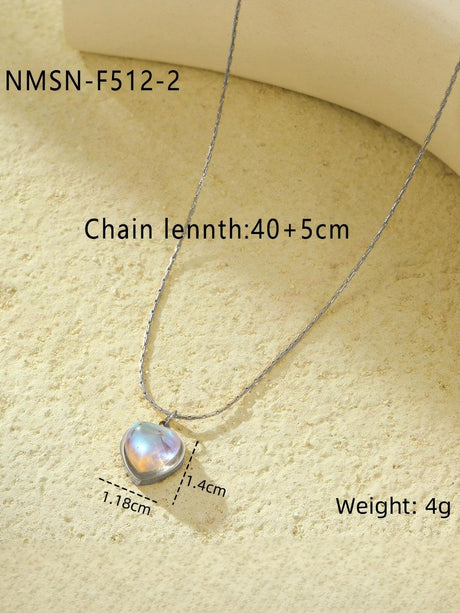 Colorful Heart Pendant Necklace