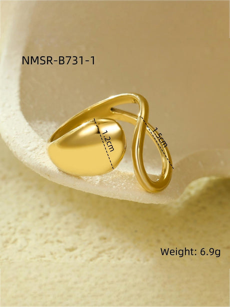 Solid Color Geometric Ring