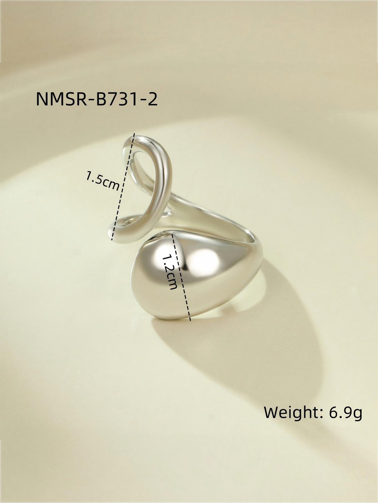 Solid Color Geometric Ring