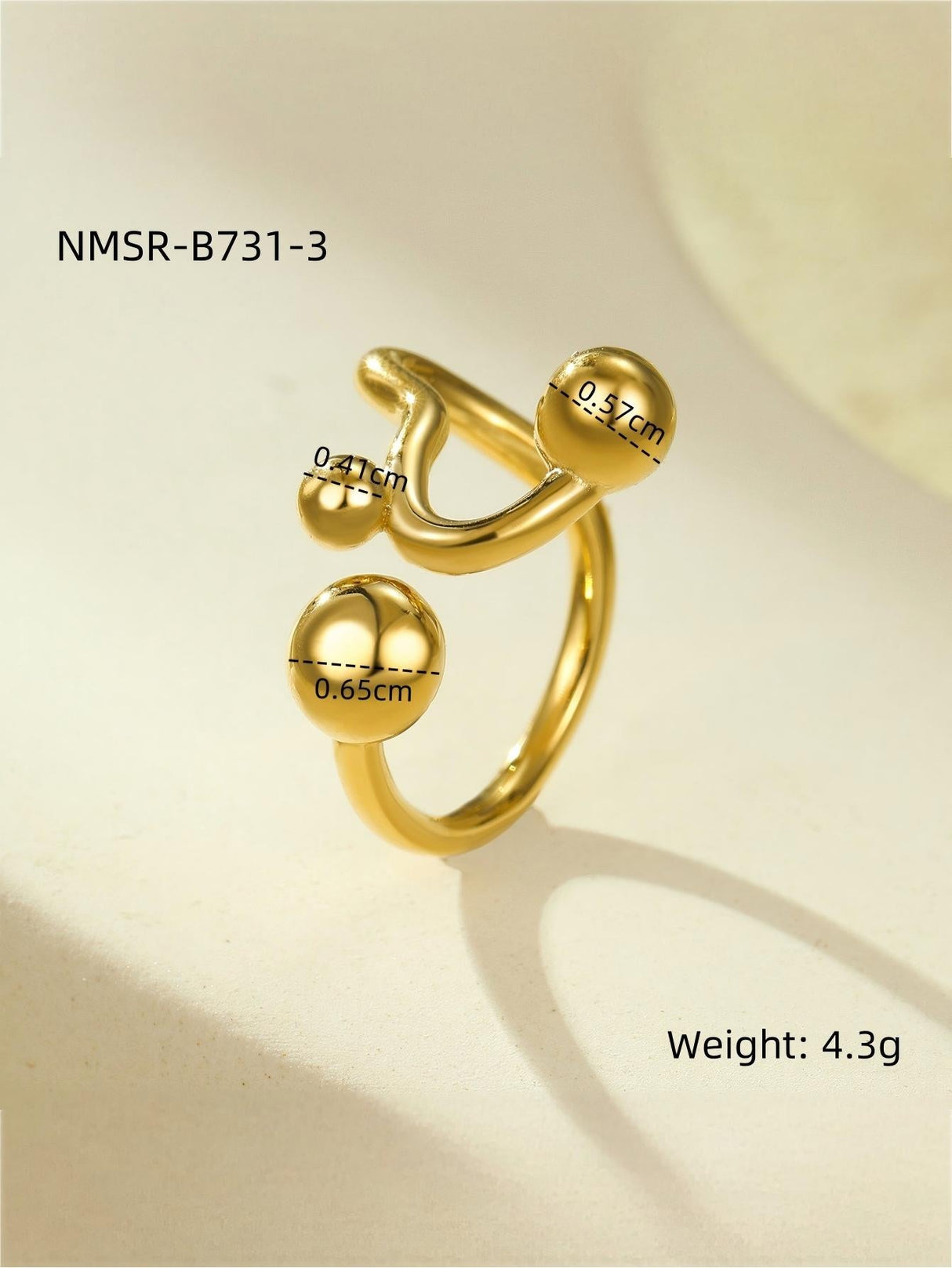 Solid Color Geometric Ring