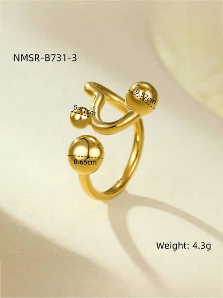 Solid Color Geometric Ring