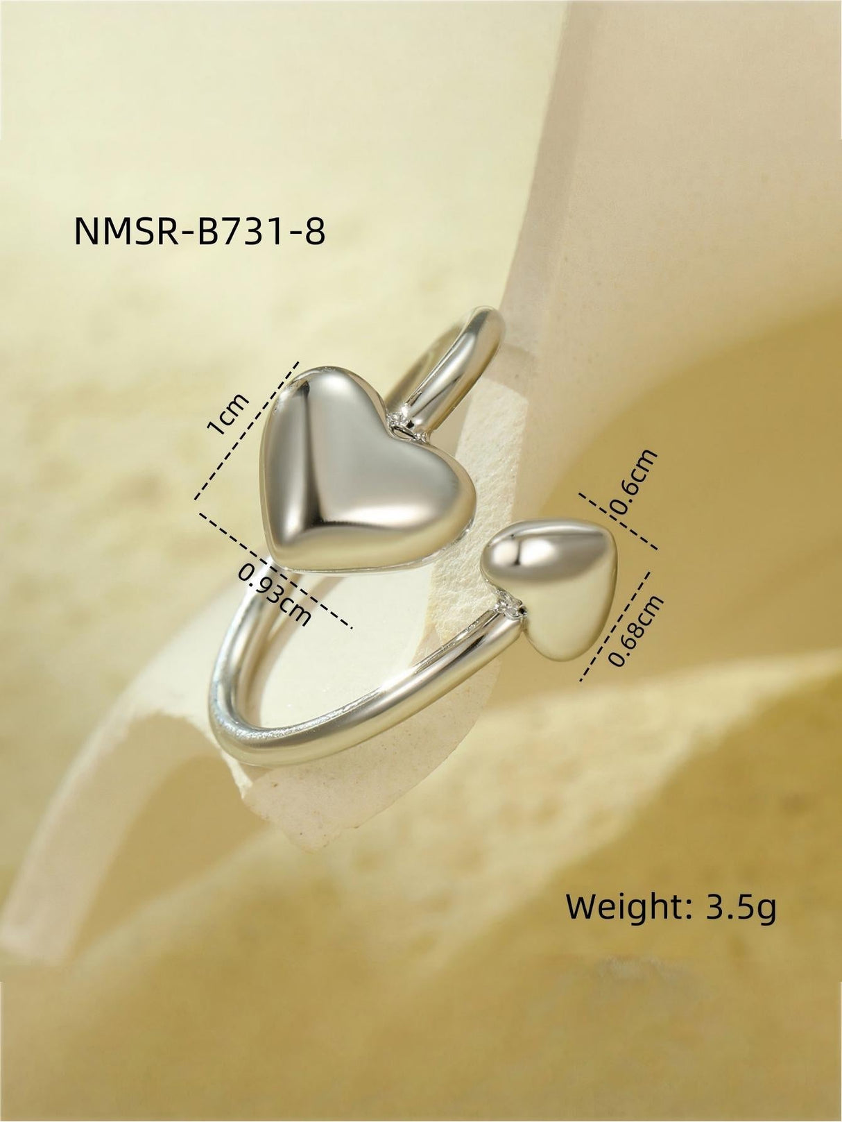 Solid Color Geometric Ring