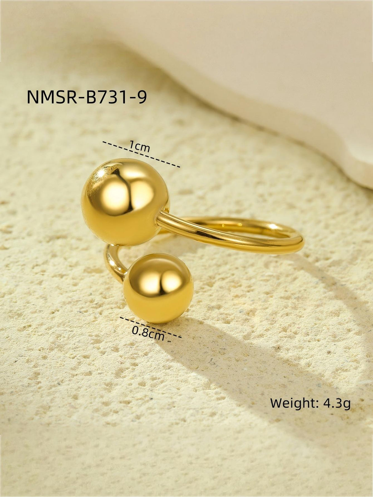 Solid Color Geometric Ring