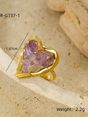 Colorful Heart Ring