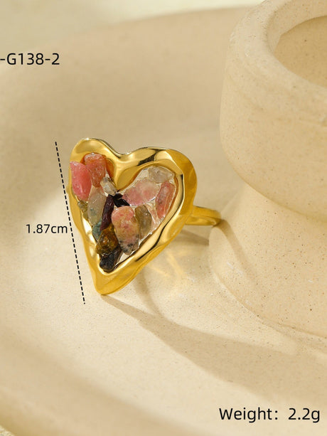 Colorful Heart Ring