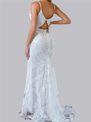 Liber Autumn Women's Lace Maxi Dresses