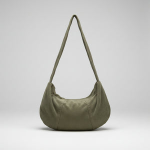 Gestreifte Cord-Umhängetasche