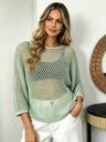 Sheer Mesh Loose Chiffon Shirt