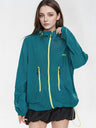 Outdoor Drawstring Hooded Breathable Sun-protective Jacket