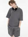 Solid Color, Relaxed Style, Two-piece Set For Home And Outings