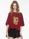 High Street Loose-fitting T-shirt With Large Symbol Print