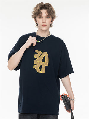 High Street Loose-fitting T-shirt With Large Symbol Print