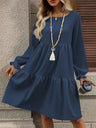 Solid Color Short Dress