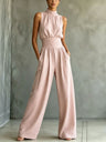 Elastic Solid Color Simple Inner Jumpsuit