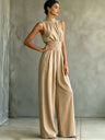 Elastic Solid Color Simple Inner Jumpsuit