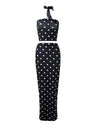 Polka Dot Crop Top Two-piece Set