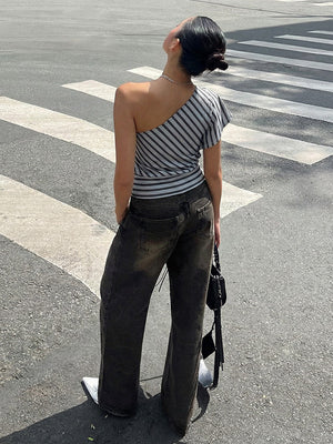 Pleated Plaid Top