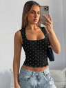 Polka Dot Crop Top