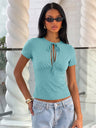 Solid Color Casual Top