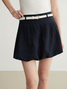 Flowing Soft Satin Off-shoulder Sleeveless Chiffon Top