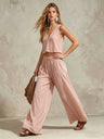 Macaron Solid Color Two-piece Set