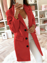 Medium-length Double-breasted Wool Suit Collar Coats