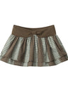 Liber Summer Women's Pleated Stripes/Plaid Skirts