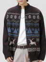 Christmas Jacquard Fair Isle Retro Ethnic Cardigan Sweater