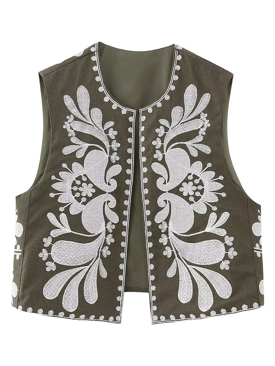Liber Gothic Women's Embroidery Vests