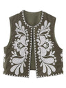 Liber Gothic Women's Embroidery Vests