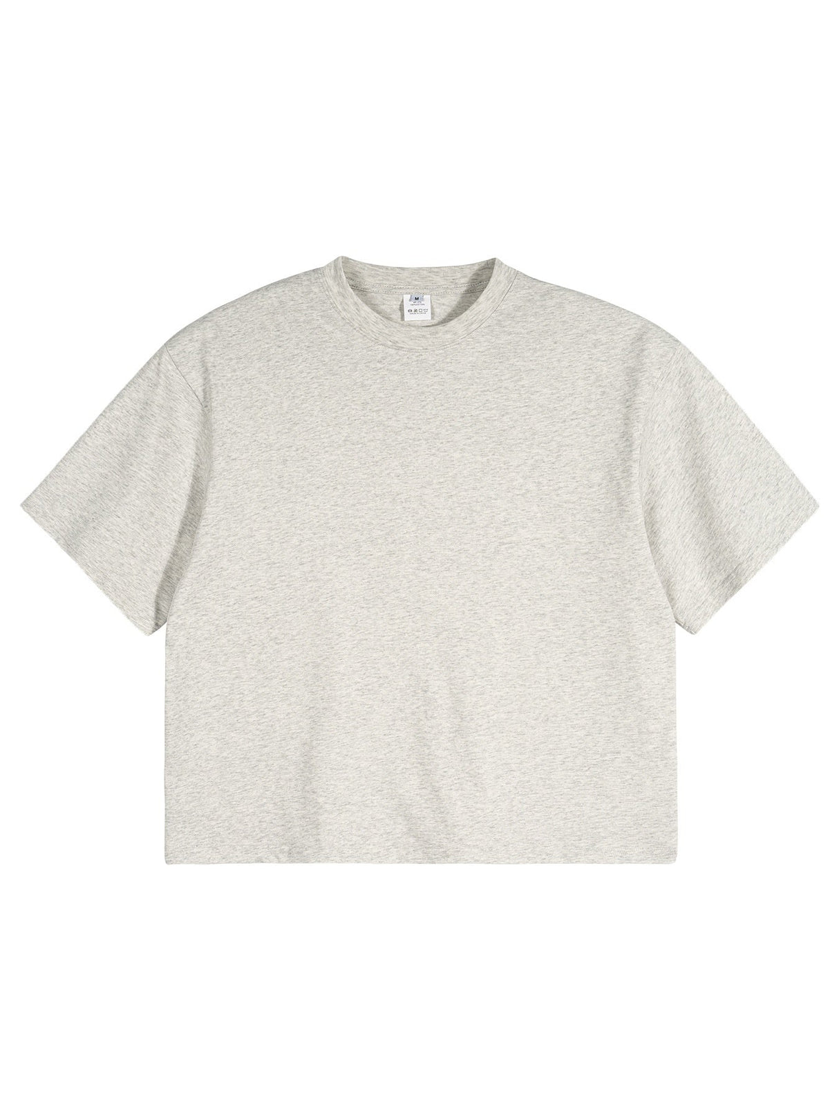 Liber Summer Men's Slightly short hem Solid Color T-shirts
