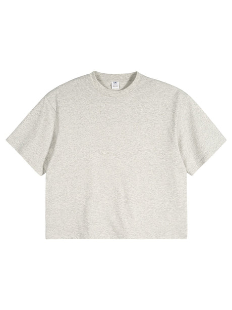 Liber Summer Men's Slightly short hem Solid Color T-shirts