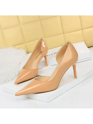 Liber Spring and Autumn hollow ladies high heels