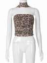 Liber Winter Women's Printed Leopard Tank tops&Camis