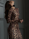 Leopard Print Long Dress