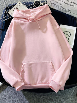 Liber Autumn Women's Pocket Solid Color Sweatshirts&Hoodies