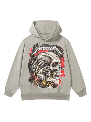 American High Street Retro Printed Casual Sweatshirts