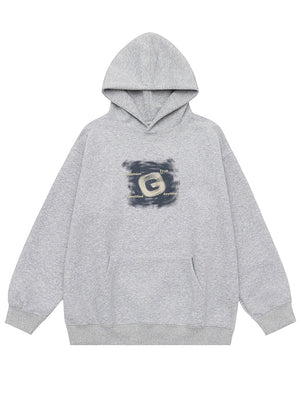 Letter Print Hooded Sweatshirts&Hoodies