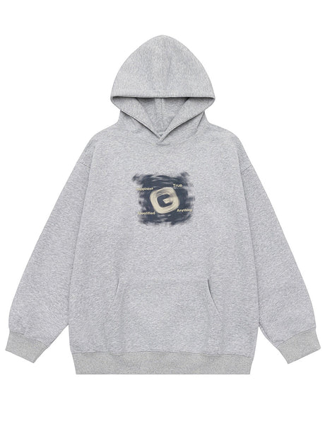 Letter Print Hooded Sweatshirts&Hoodies