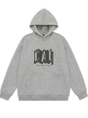 Letter Print Hooded Sweatshirts&Hoodies