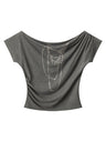 Liber Summer Women's Printed Chain T-shirts