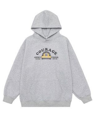 Letter Print Hooded Sweatshirts&Hoodies