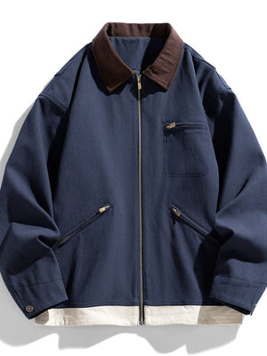 Liber Autumn Men's Color matching Jackets