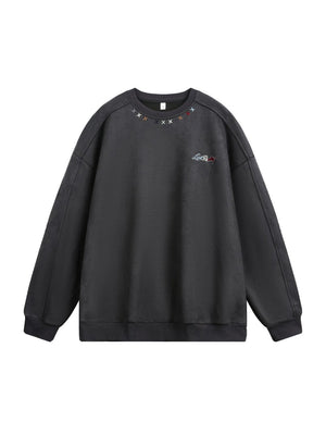 Liber Autumn Men's Embroidered Pattern Letter Sweatshirts&Hoodies