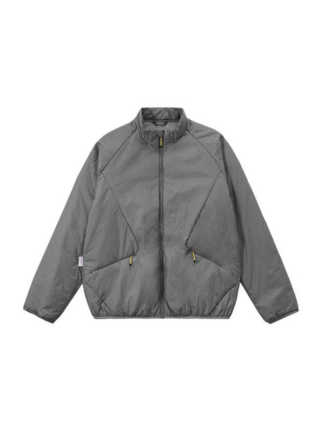 Water-repellent Sports Stand Collar Solid Color Windproof Cotton Jacket