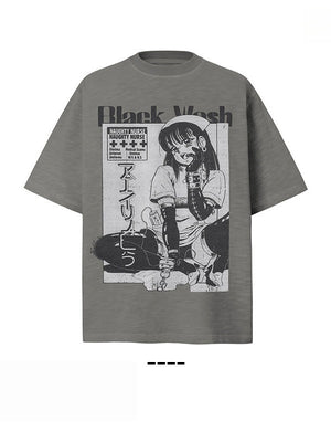 Liber Summer Neutral Printed Cartoon T-shirts