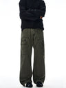 Liber Autumn Men's Multiple pockets Solid Color Cargo Trousers