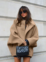 Liber Autumn Women's Woolen coat Solid Color Coats