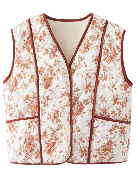 Liber European and American style Women's Printed Vests