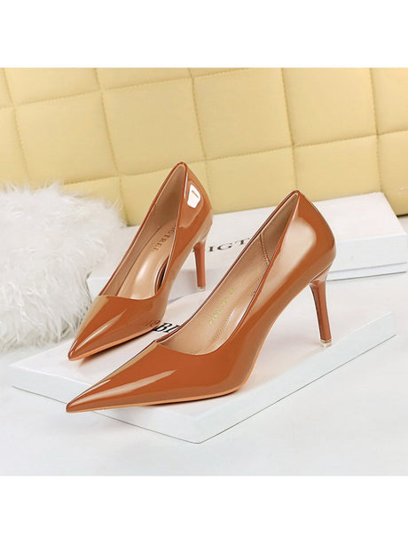 Liber Spring and autumn women's high heels